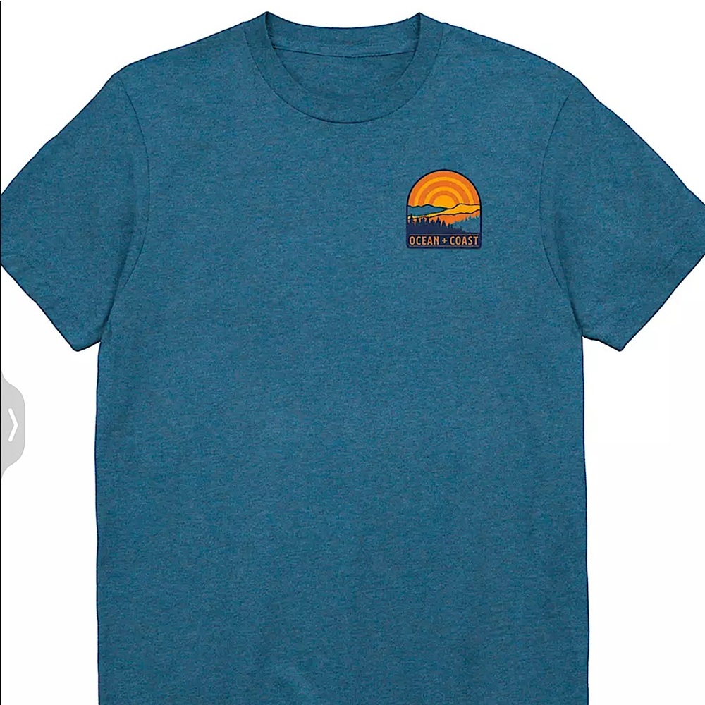Ocean + Coast
Graphic T-Shirt. 3xl short. Pacific Blue New